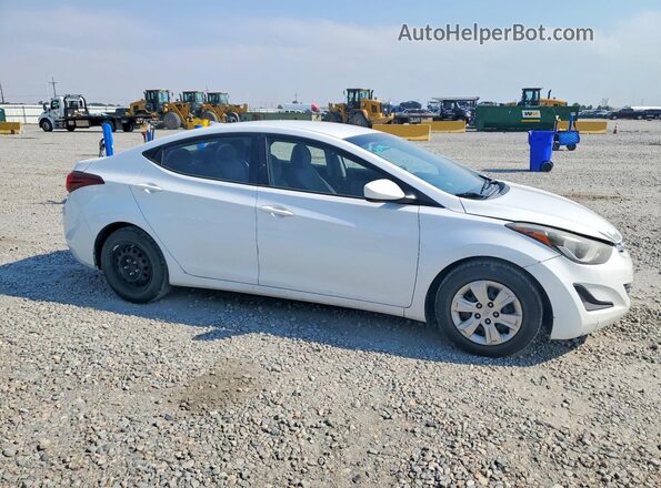 5NPDH4AE0GH700495 2016 HYUNDAI ELANTRA White Przód prawy