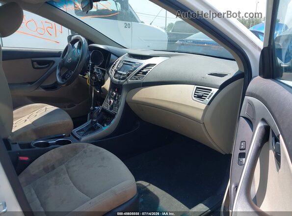 5NPDH4AE0GH702604 2016 HYUNDAI ELANTRA White Սալոնի դիմացի տեսք