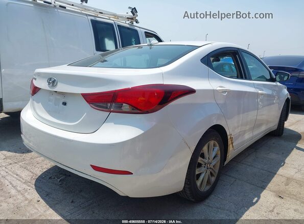 5NPDH4AE0GH702604 2016 HYUNDAI ELANTRA White Հետևի աջ