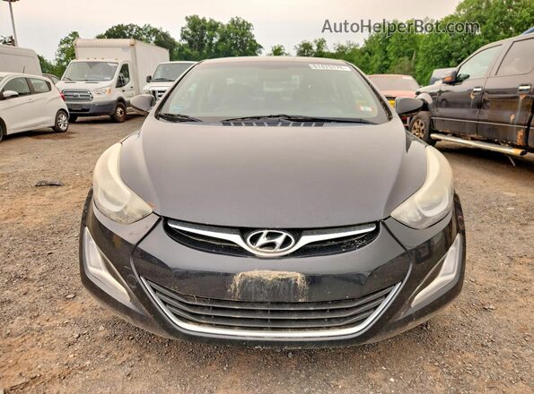 5NPDH4AE0GH704370 2016 HYUNDAI ELANTRA Black Вид спереду