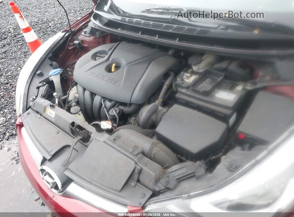 5NPDH4AE0GH708306 2016 HYUNDAI ELANTRA Red Widok z tyłu