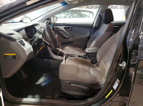 5NPDH4AE0GH720343 2016 HYUNDAI ELANTRA Black Front interior view