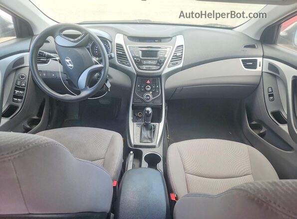 5NPDH4AE0GH727423 2016 HYUNDAI ELANTRA Beige წინა პანელის ხედი
