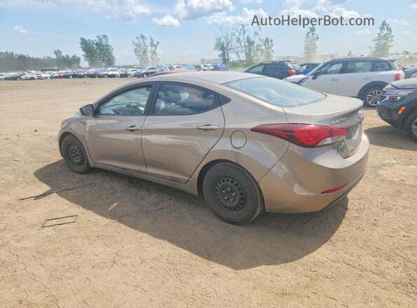 5NPDH4AE0GH727423 2016 HYUNDAI ELANTRA Beige უკანა მარცხენა