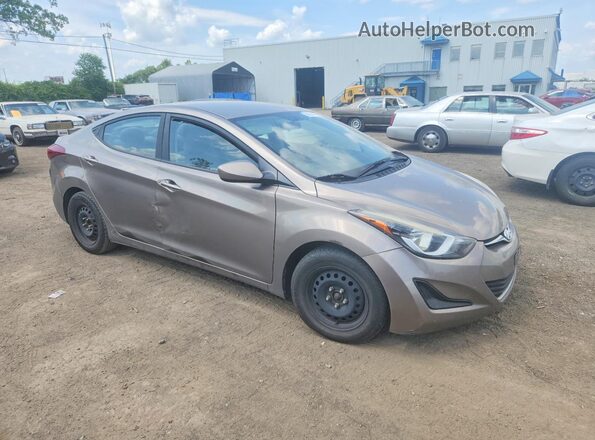 5NPDH4AE0GH727423 2016 HYUNDAI ELANTRA Beige წინა მარჯვენა