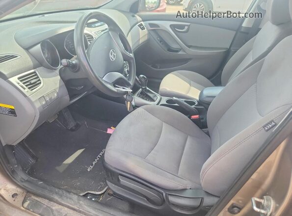 5NPDH4AE0GH727423 2016 HYUNDAI ELANTRA Beige წინა სალონის ხედი