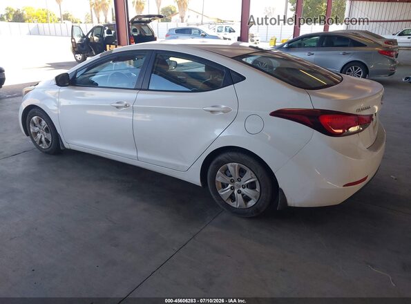 5NPDH4AE0GH727468 2016 HYUNDAI ELANTRA White Задня ліва чверть