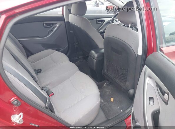 5NPDH4AE0GH729530 2016 HYUNDAI ELANTRA Red Vista de la etiqueta del VIN