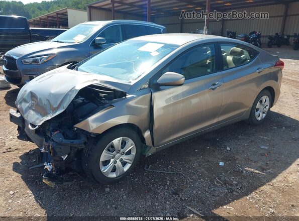 5NPDH4AE0GH732914 2016 HYUNDAI ELANTRA Gray Передня ліва чверть
