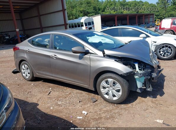 5NPDH4AE0GH732914 2016 HYUNDAI ELANTRA Gray Вид задньої частини салону