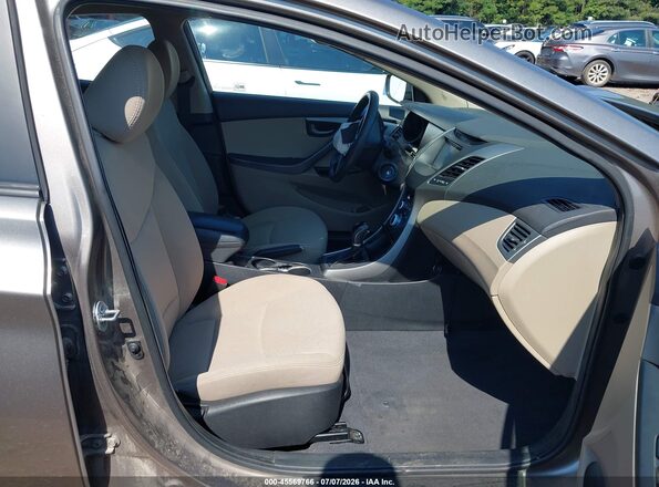 5NPDH4AE0GH732914 2016 HYUNDAI ELANTRA Gray Вид салону спереду