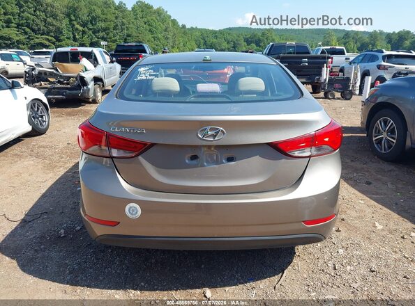 5NPDH4AE0GH732914 2016 HYUNDAI ELANTRA Gray 