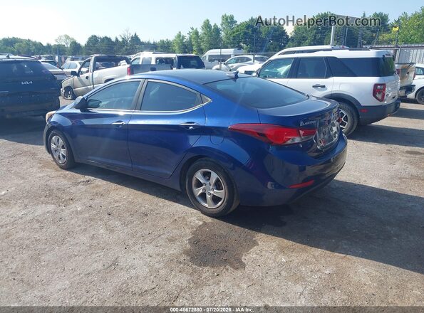 5NPDH4AE0GH742925 2016 HYUNDAI ELANTRA Gray Trasero izquierdo