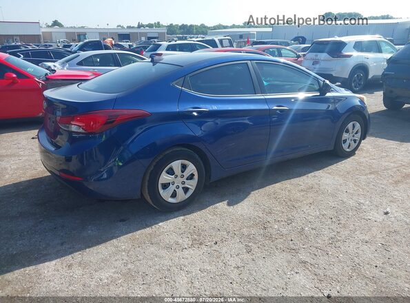 5NPDH4AE0GH742925 2016 HYUNDAI ELANTRA Gray Trasero derecho
