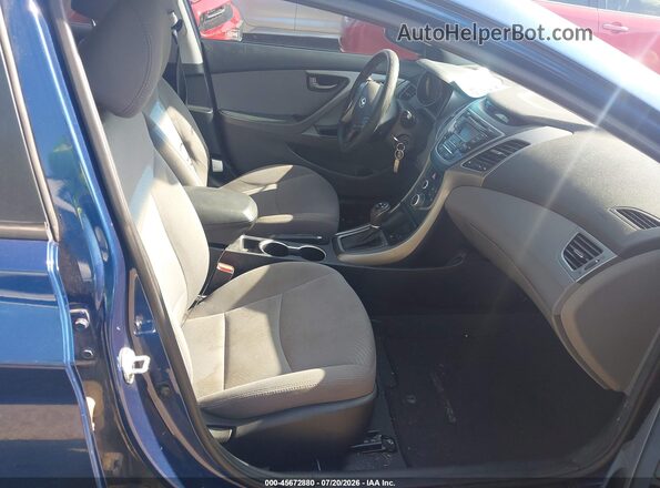 5NPDH4AE0GH742925 2016 HYUNDAI ELANTRA Gray Vista interior delantera