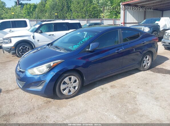 5NPDH4AE0GH742925 2016 HYUNDAI ELANTRA Gray Vista tres cuartos delantera izquierda