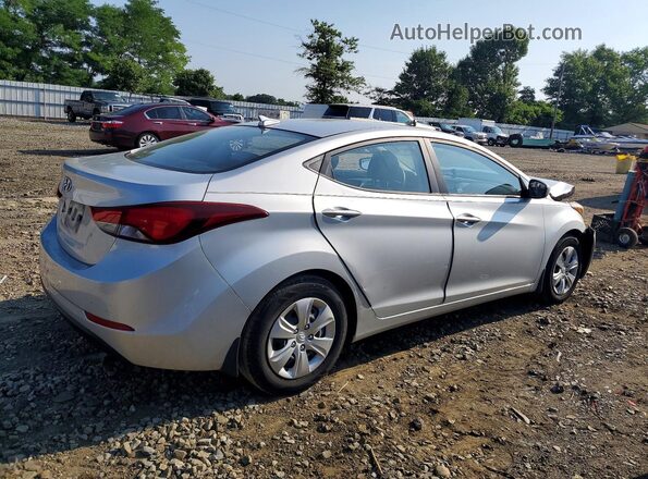 5NPDH4AE0GH759014 2016 HYUNDAI ELANTRA Серебряный Задняя правая четверть