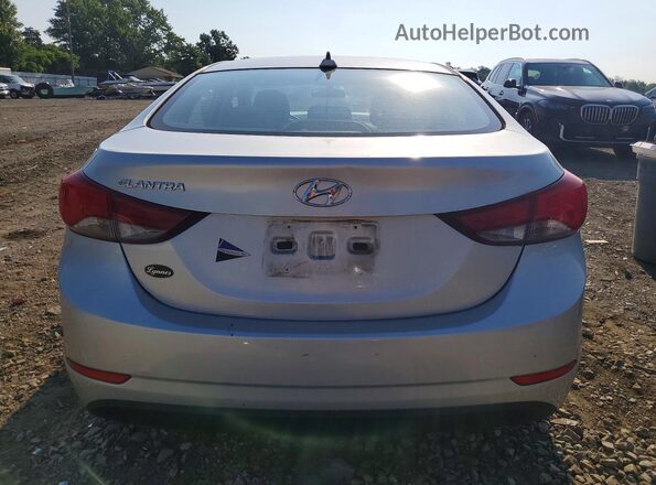 5NPDH4AE0GH759014 2016 HYUNDAI ELANTRA Серебряный Вид сзади