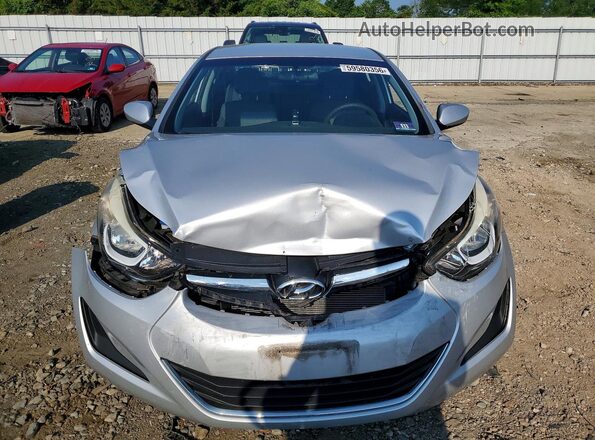5NPDH4AE0GH759014 2016 HYUNDAI ELANTRA Серебряный Вид спереди
