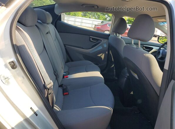5NPDH4AE0GH759014 2016 HYUNDAI ELANTRA Серебряный Вид задних сидений