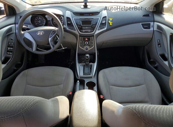 5NPDH4AE0GH759014 2016 HYUNDAI ELANTRA Серебряный Вид панели приборов