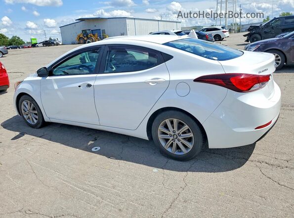 5NPDH4AE0GH768327 2016 HYUNDAI ELANTRA White უკანა მარცხენა