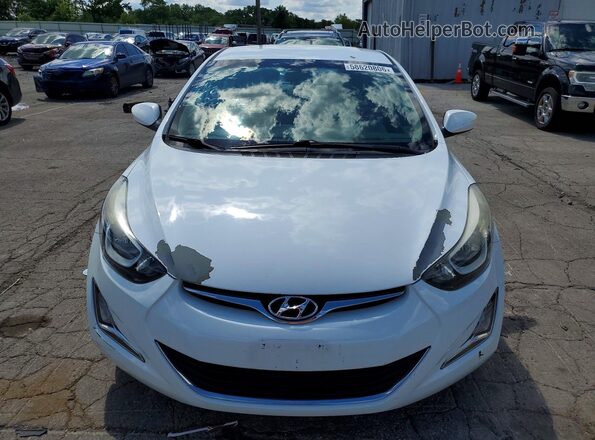 5NPDH4AE0GH768327 2016 HYUNDAI ELANTRA White წინა ხედი