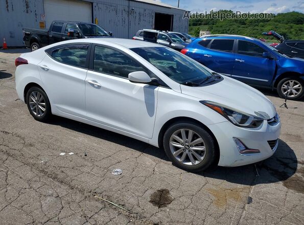 5NPDH4AE0GH768327 2016 HYUNDAI ELANTRA White წინა მარჯვენა