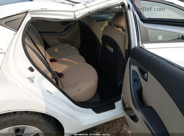 5NPDH4AE1G8732694 2016 HYUNDAI ELANTRA White Widok naklejki z numerem VIN
