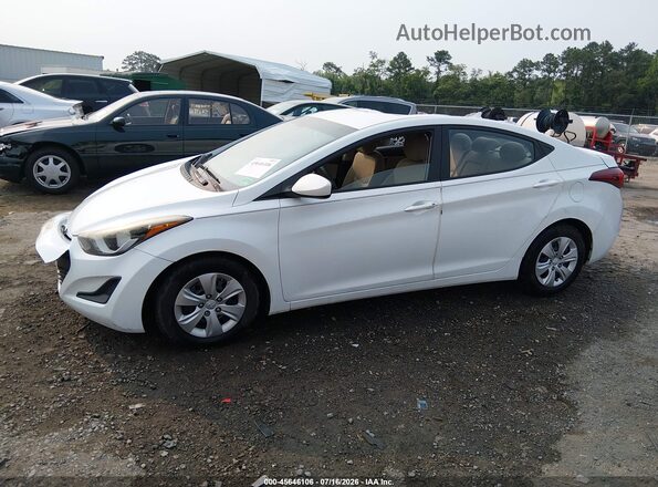 5NPDH4AE1G8732694 2016 HYUNDAI ELANTRA White Widok wnętrza 360 stopni