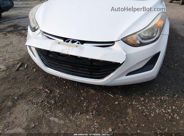 5NPDH4AE1G8732694 2016 HYUNDAI ELANTRA White 