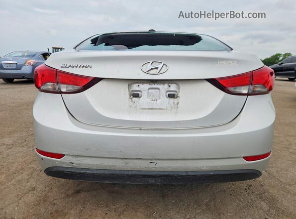 5NPDH4AE1GH661352 2016 HYUNDAI ELANTRA Silver Rear view