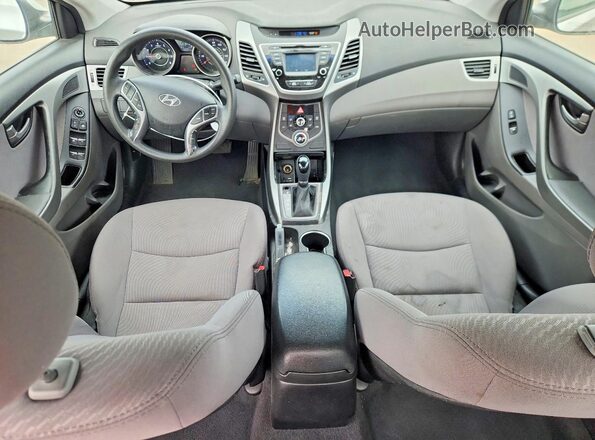 5NPDH4AE1GH661352 2016 HYUNDAI ELANTRA Silver Dashboard view