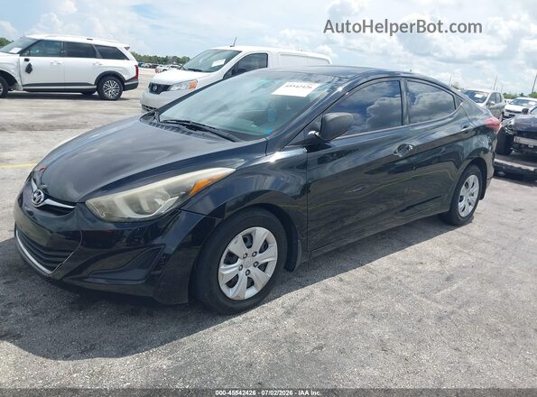 5NPDH4AE1GH668527 2016 HYUNDAI ELANTRA Black Przód lewy