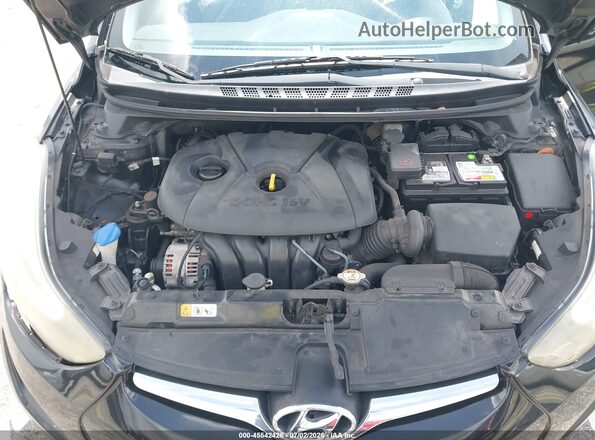 5NPDH4AE1GH668527 2016 HYUNDAI ELANTRA Black Widok z tyłu