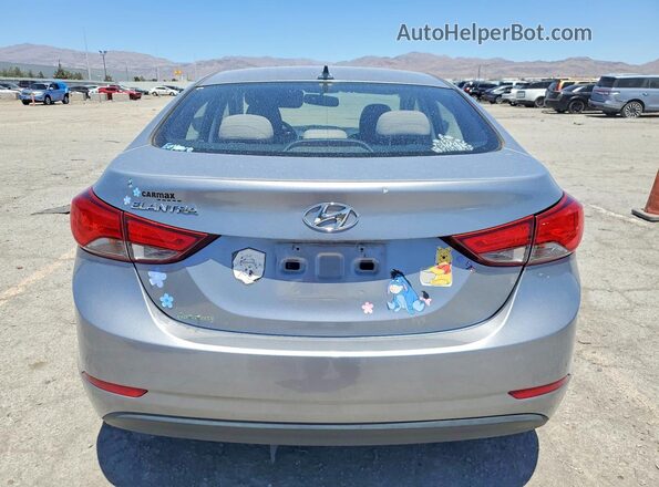 5NPDH4AE1GH672397 2016 HYUNDAI ELANTRA Silver Vista trasera