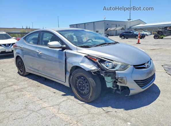 5NPDH4AE1GH672397 2016 HYUNDAI ELANTRA Silver Delantero derecho
