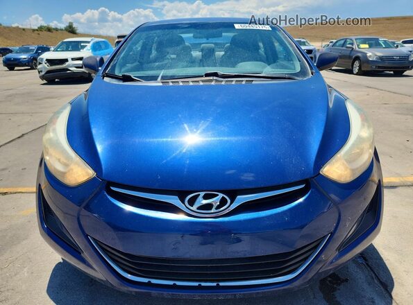 5NPDH4AE1GH695355 2016 HYUNDAI ELANTRA Синий Вид спереди