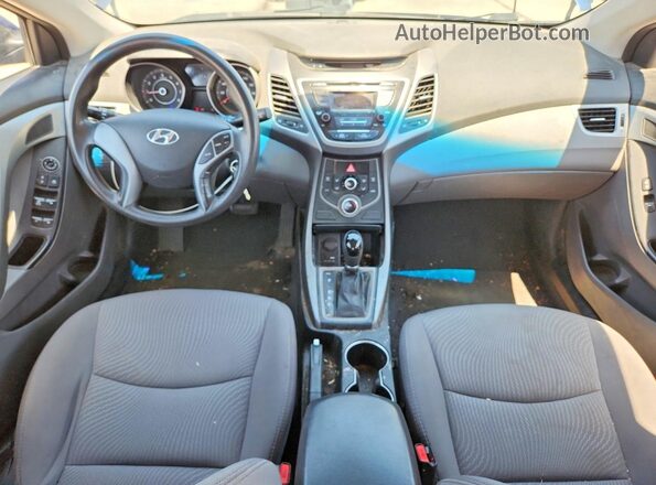 5NPDH4AE1GH695355 2016 HYUNDAI ELANTRA Синий Вид панели приборов
