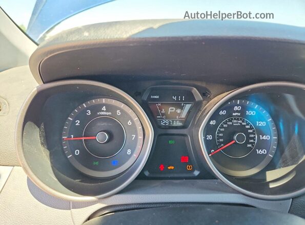 5NPDH4AE1GH695355 2016 HYUNDAI ELANTRA Синий Вид щитка приборов
