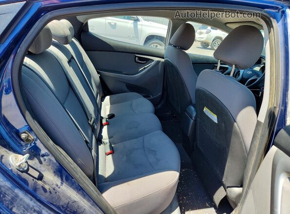 5NPDH4AE1GH695355 2016 HYUNDAI ELANTRA Синий Вид задних сидений