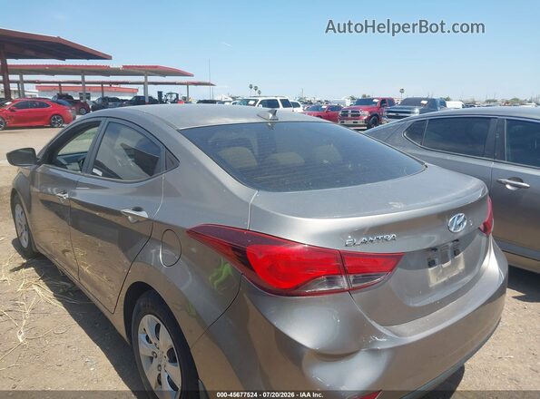 5NPDH4AE1GH721503 2016 HYUNDAI ELANTRA Brown Rear left