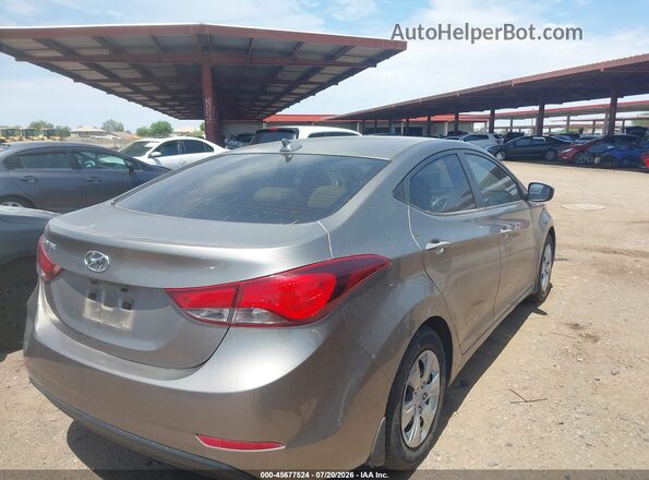 5NPDH4AE1GH721503 2016 HYUNDAI ELANTRA Brown Rear right