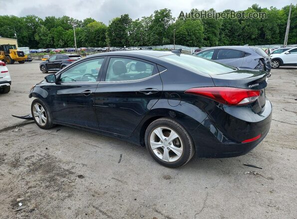 5NPDH4AE1GH731061 2016 HYUNDAI ELANTRA Black Задня ліва чверть