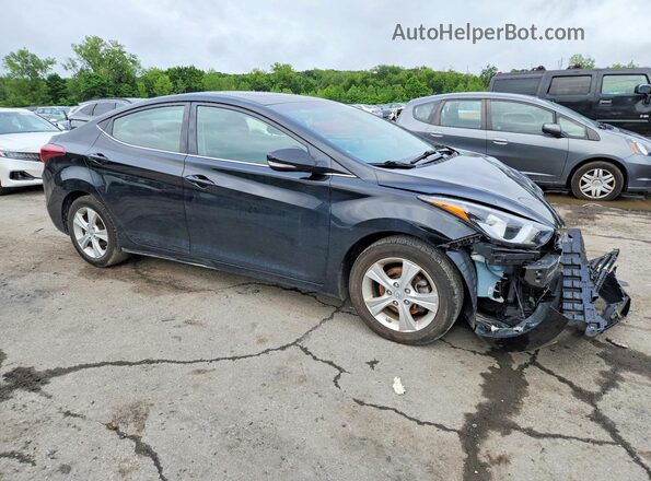 5NPDH4AE1GH731061 2016 HYUNDAI ELANTRA Black Передня права чверть