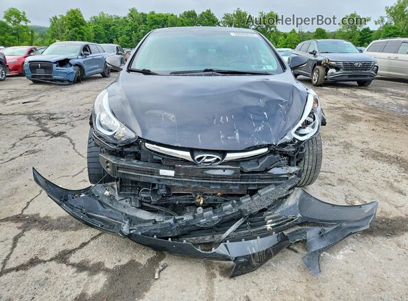 5NPDH4AE1GH731061 2016 HYUNDAI ELANTRA Black Вид спереду