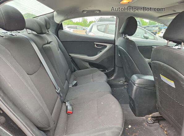 5NPDH4AE1GH731061 2016 HYUNDAI ELANTRA Black Вид задніх сидінь