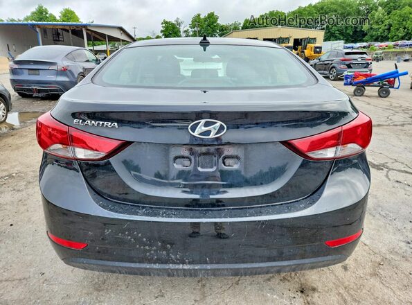 5NPDH4AE1GH731061 2016 HYUNDAI ELANTRA Black Вид ззаду