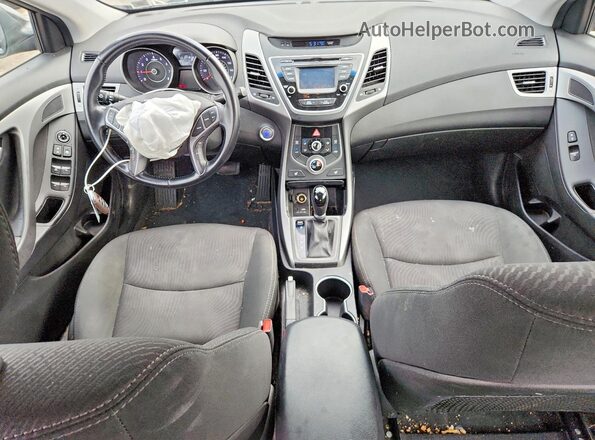 5NPDH4AE1GH731061 2016 HYUNDAI ELANTRA Black Вид панелі приладів