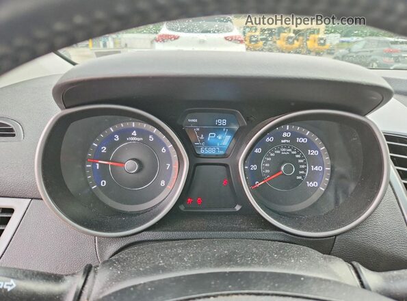 5NPDH4AE1GH731061 2016 HYUNDAI ELANTRA Black Вид щитка приладів